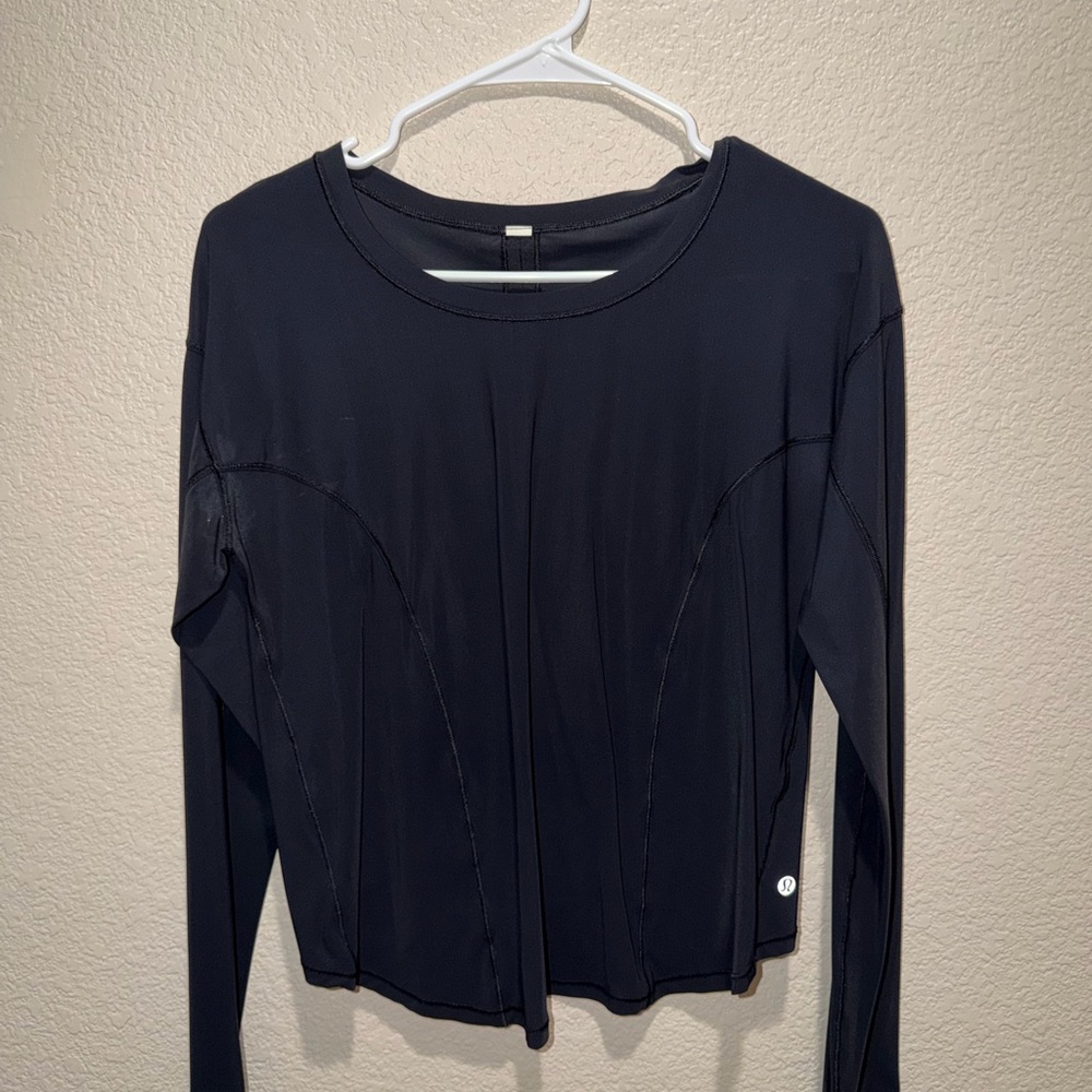 Women's Black Long Sleeve Top